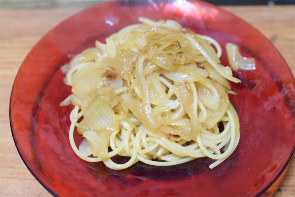 玉ねぎとバジルのパスタのレシピ