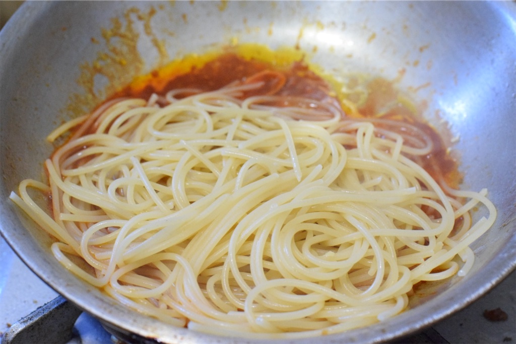 トマトの納豆ペペロンチーノのレシピ