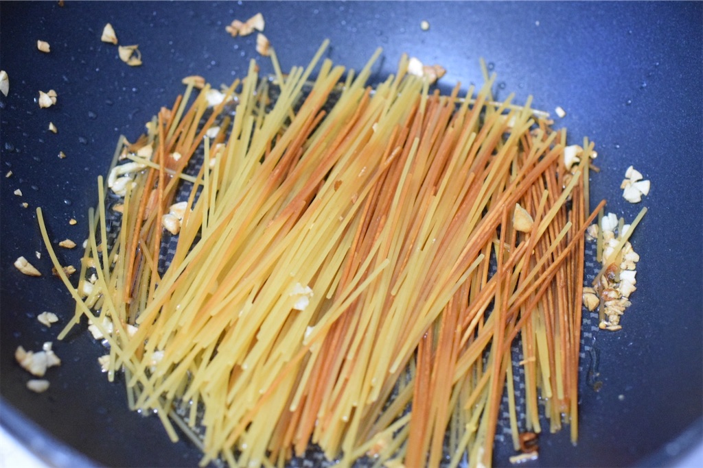 暗殺者のパスタ（和風）のレシピ