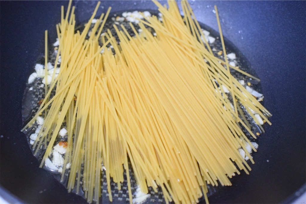 暗殺者のパスタ（和風）のレシピ