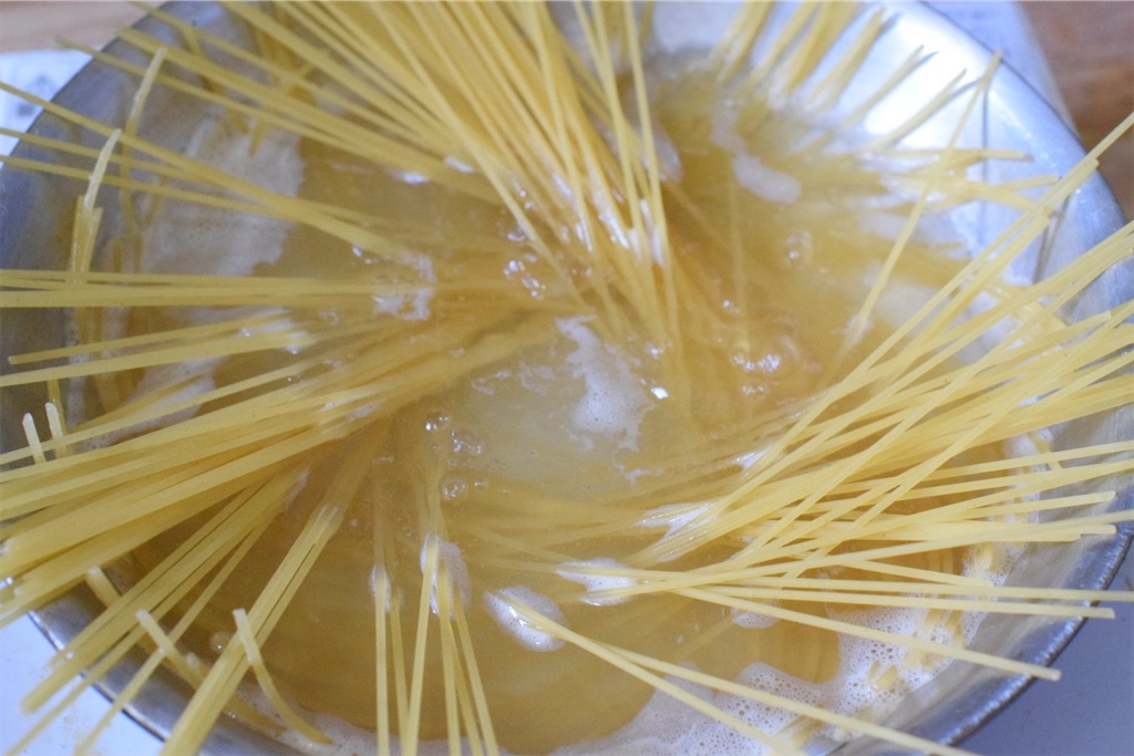 ワンパンたらこスパゲッティ（和風出汁）