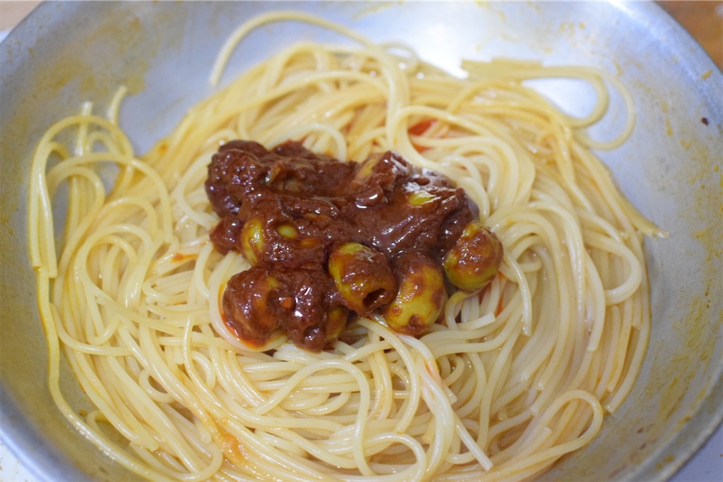 酸っぱマンのプッタネスカ（ワンパン）