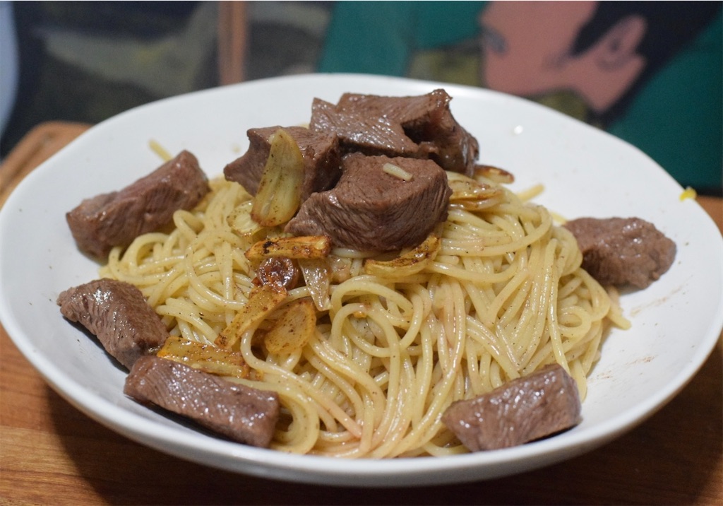 東出昌大は熊肉の牛肉ペペロンチーノ