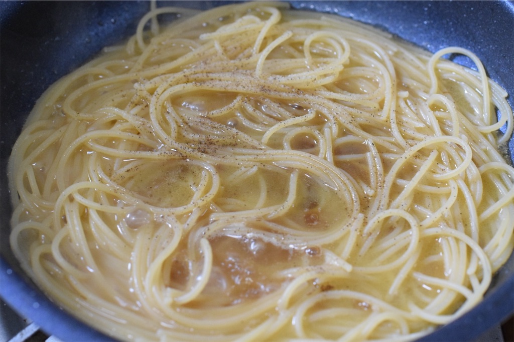 和風出汁パスタ（速水もこみち流）