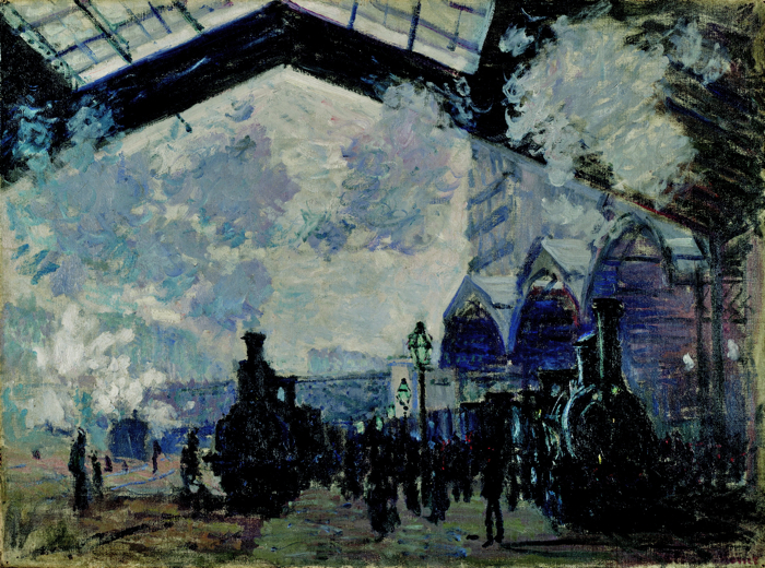 洋服通販 - 新作アイテムを クロード・モネ《サン＝ラザール駅》煙の向こうに、旅は始まる 絵画