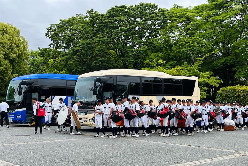 高校野球　春季大会 平安高校　川口知哉