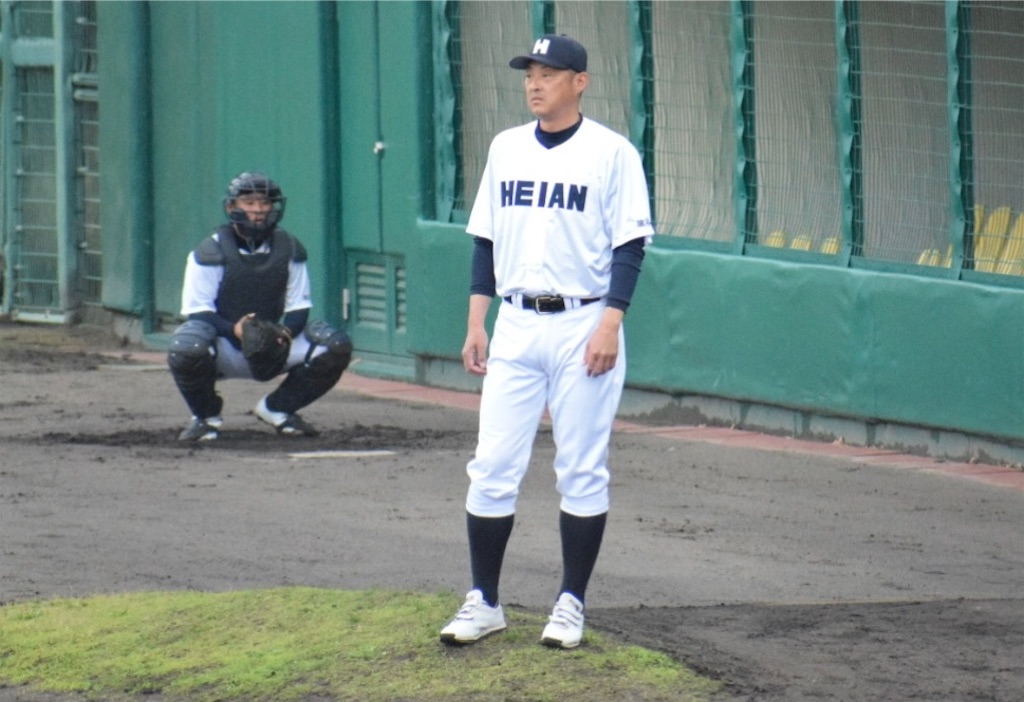 高校野球　春季大会 平安高校　川口知哉