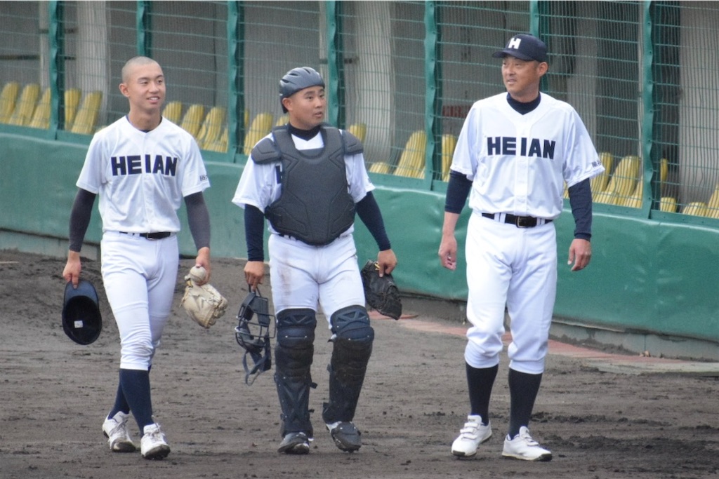 高校野球　春季大会 平安高校　川口知哉