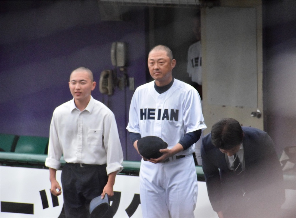 高校野球　春季大会 平安高校　川口知哉