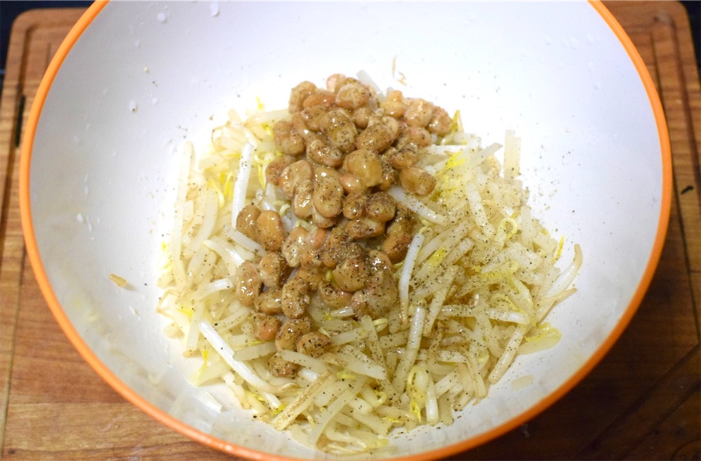 リュウジ無限塩もやし納豆パスタ