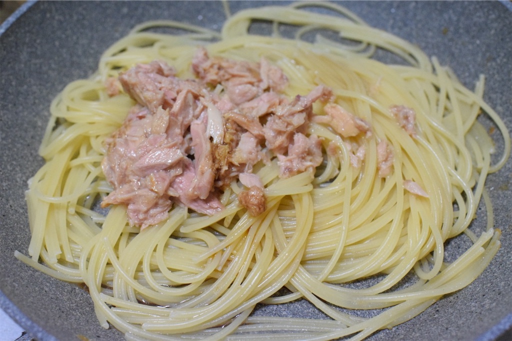 パン粉とツナ缶のパスタのレシピ