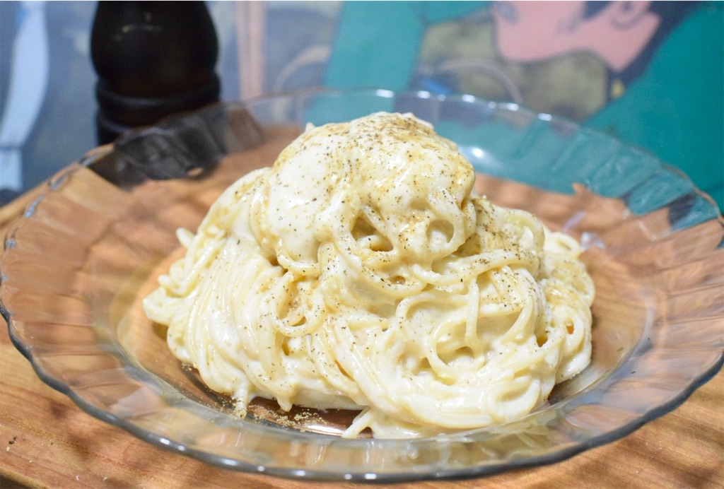 豆腐の冷製クリームパスタ〜冷奴パスタ
