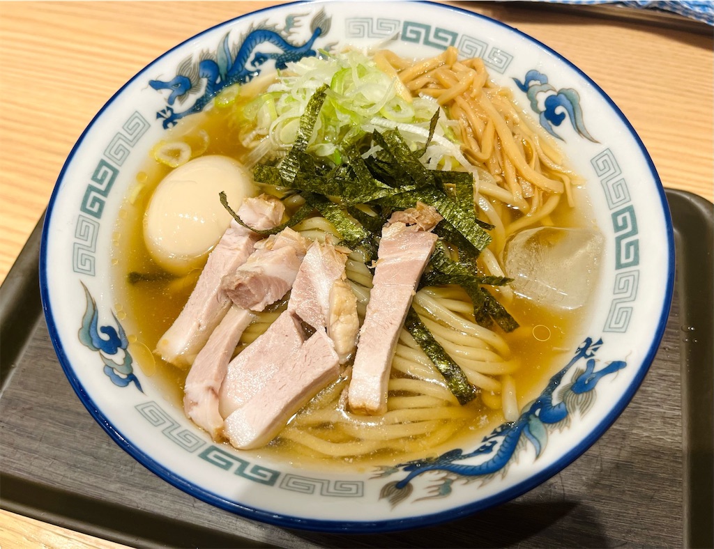 味玉冷かけ(夏期限定)