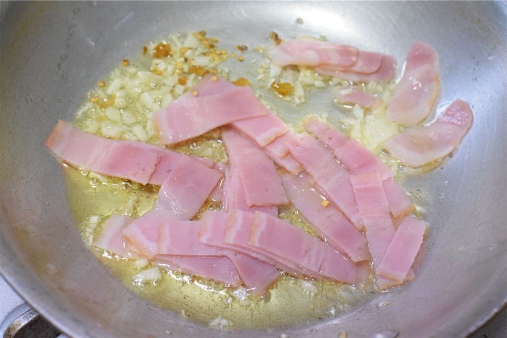ベーコンの冷製ペペロンチーノ