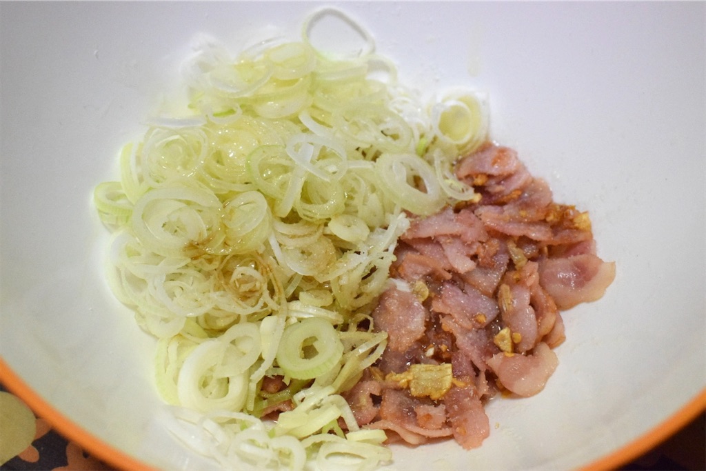 ベーコンの冷製ペペロンチーノ