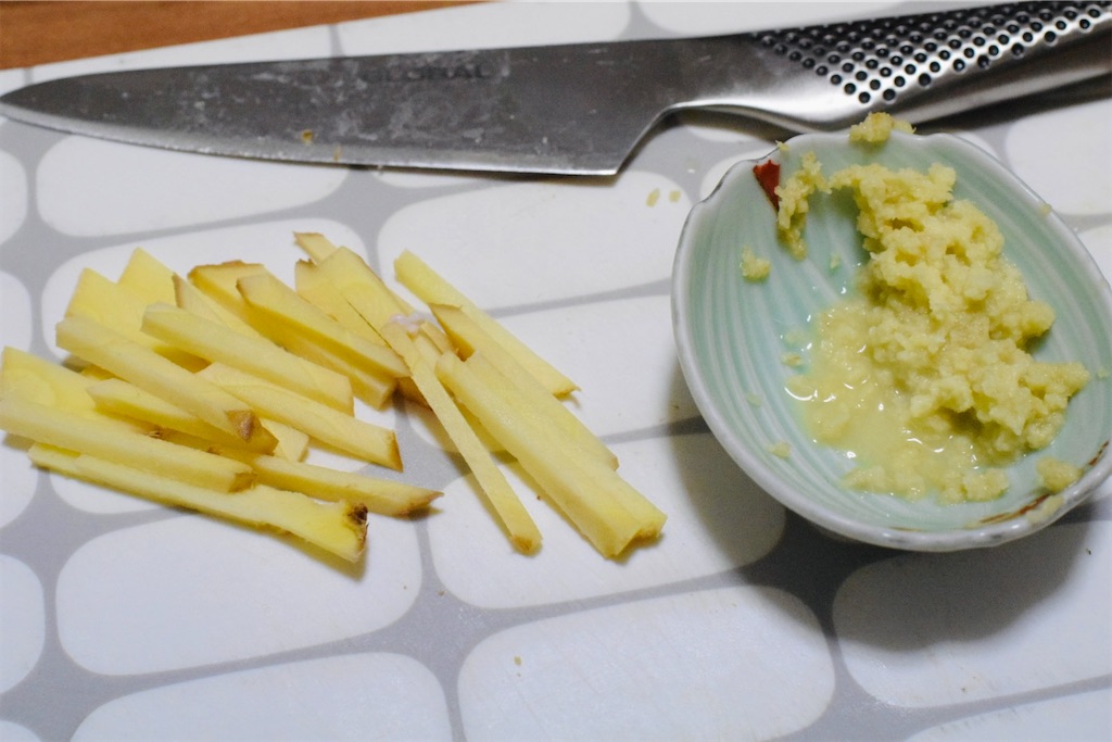 豚の生姜焼きパスタ（白だし）のレシピ