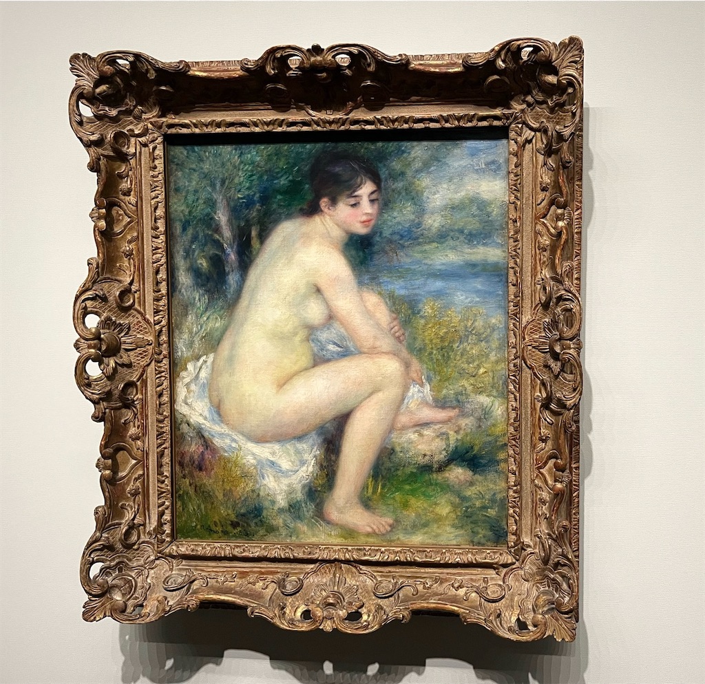 ルノワール《風景の中の裸婦》 1883年,オランジュリー美術館