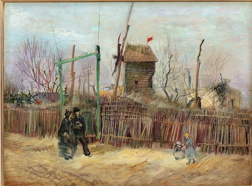 モンマルトルの通りの風景,ゴッホ,1887年