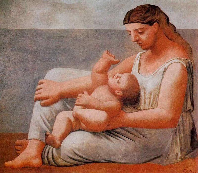 《母と子》1921年、シカゴ美術館