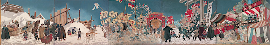 《秋田の行事》1937年,秋田県立美術館