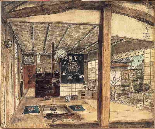 《私の画室》1938年、秋田県立美術館