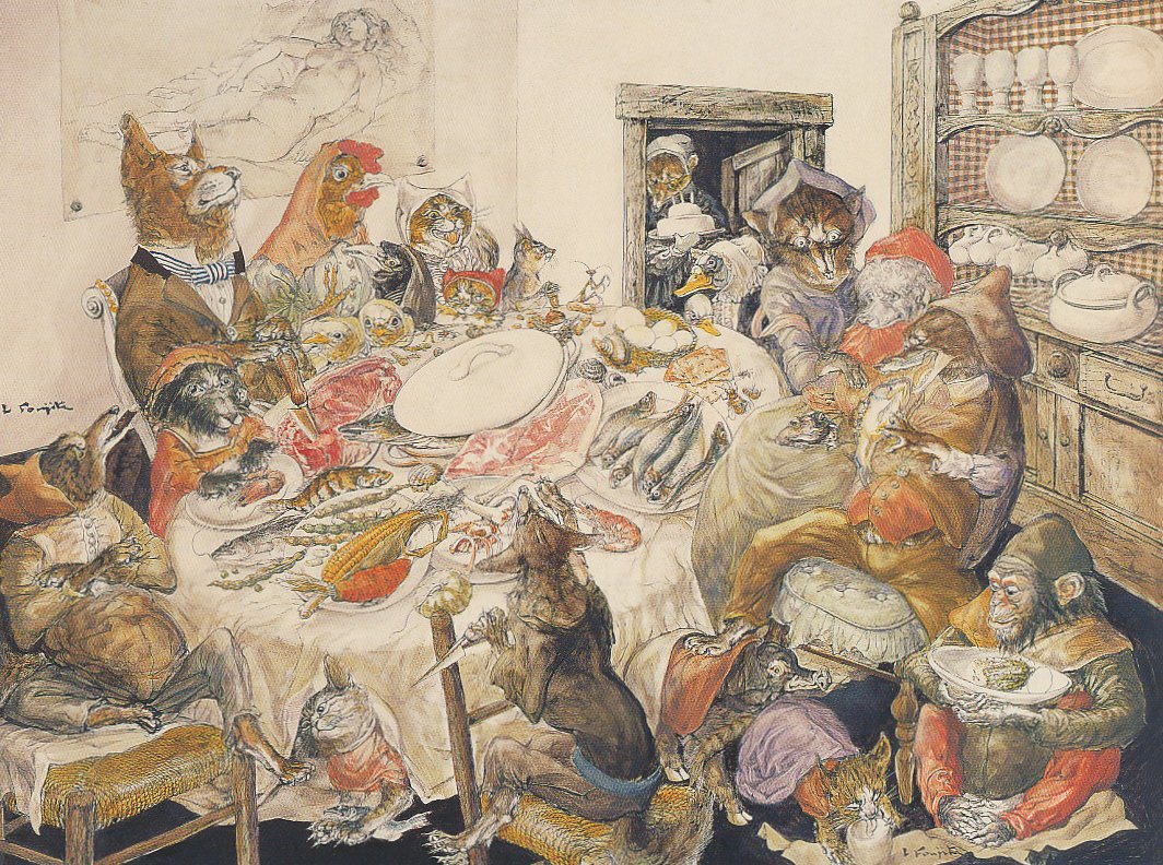 《動物宴》1949-60年、東京国立近代美術館
