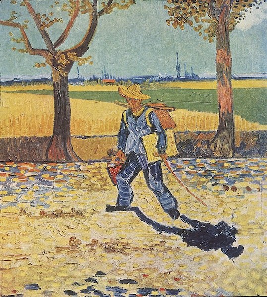 ゴッホ《タラスコンへの道を行く画家》
