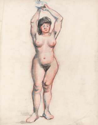 女性のヌード立像、1886年1月 - 2月、ゴッホ美術館