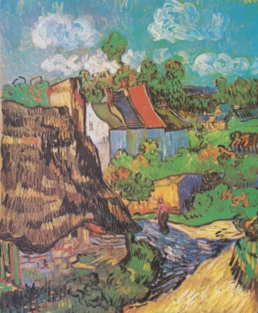 ゴッホ《オーヴェルの家々》1890年5月、ボストン美術館