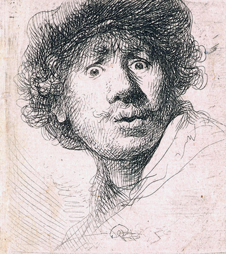 自画像　ミニ絵画 レンブラント《自画像》の軌跡〜若き炎から黄昏の微笑へ、光と影の