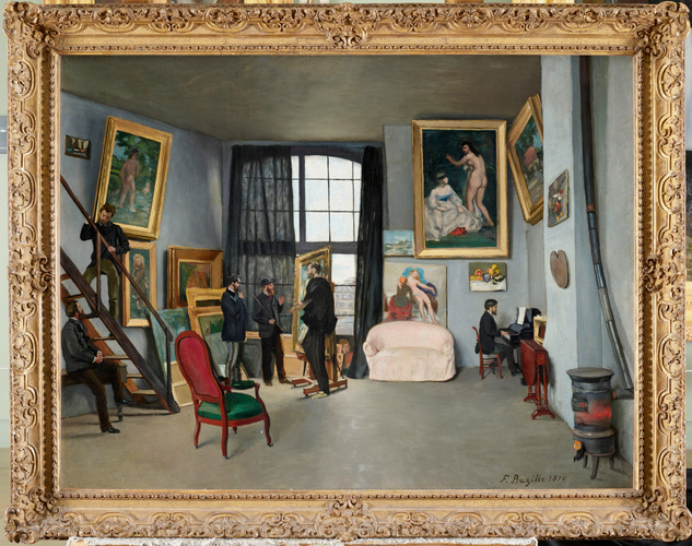 バジールのアトリエ、ラ・コンダミンヌ通り》〜絵の中に美術館、仲間と