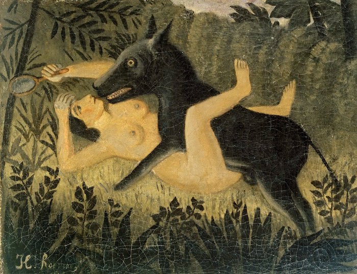 アンリ・ルソー《美女と野獣》