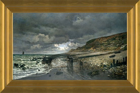 クロード・モネ《エーヴ岬の干潮》〜嵐の海でキャリアを掴め！若き画家