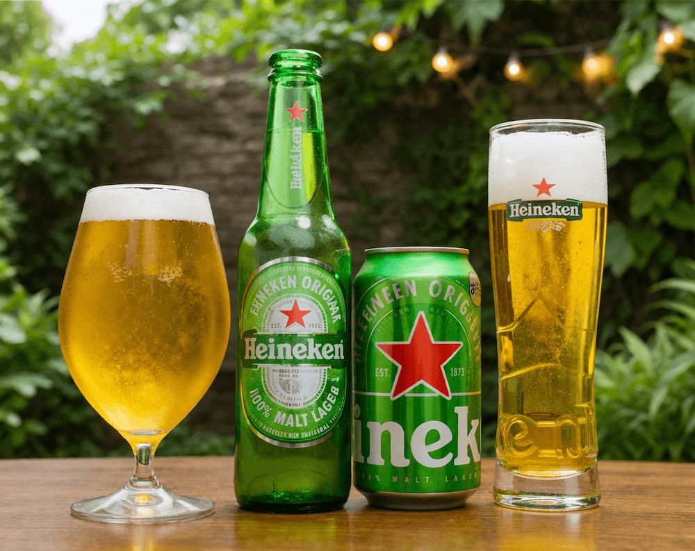 ハイネケンビール〜緑のボトルに、世界の夜が封じられている、その一杯はオランダの光を飲む
