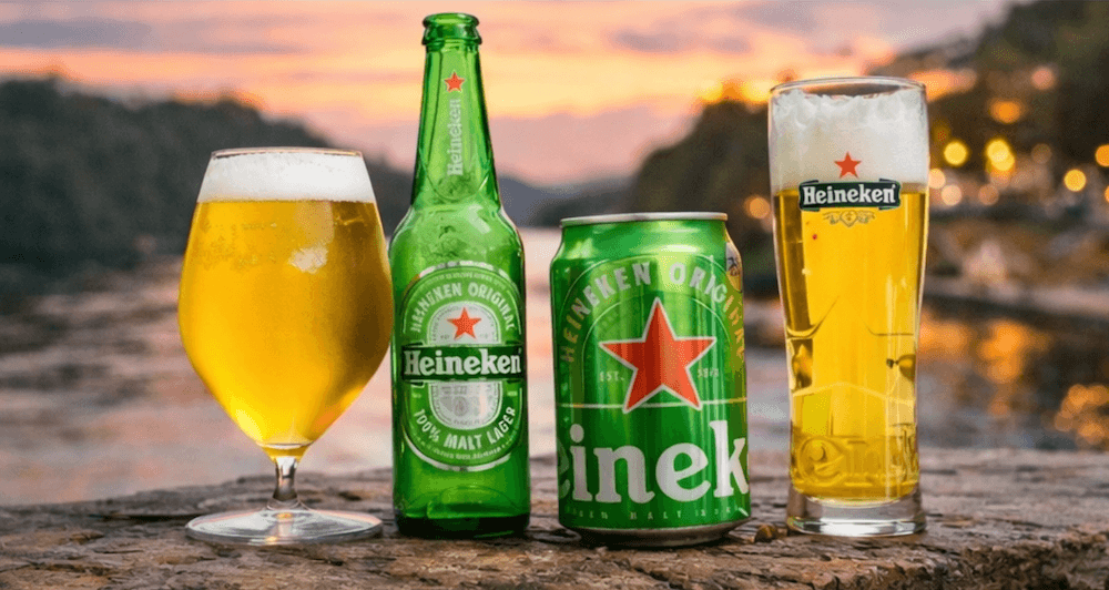 ハイネケンビール〜緑のボトルに、世界の夜が封じられている、その一杯はオランダの光を飲む