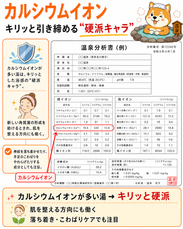 カルシウムイオン：キリッと引き締める“硬派キャラ”
