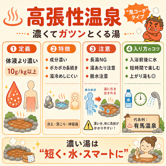 高張性温泉〜濃くてガツンとくる“鬼コーチの湯”