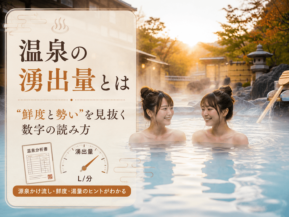 温泉の湧出量とは〜“鮮度と勢い”を見抜く数字の読み方