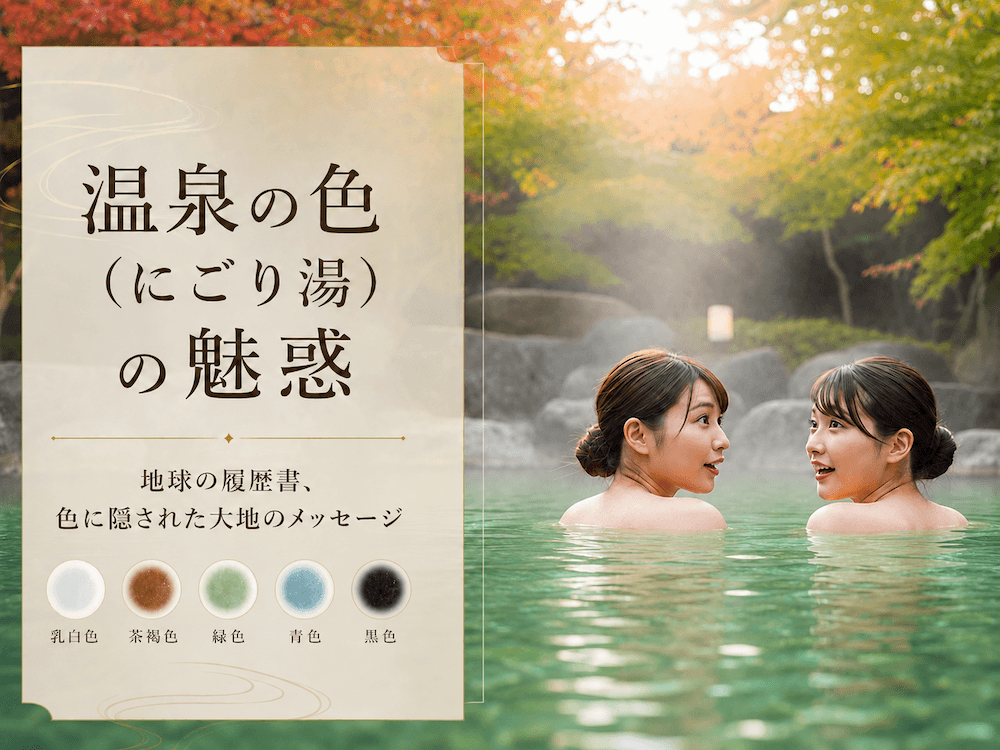 温泉の色(にごり湯)の魅惑〜地球の履歴書、色に隠された大地のメッセージ