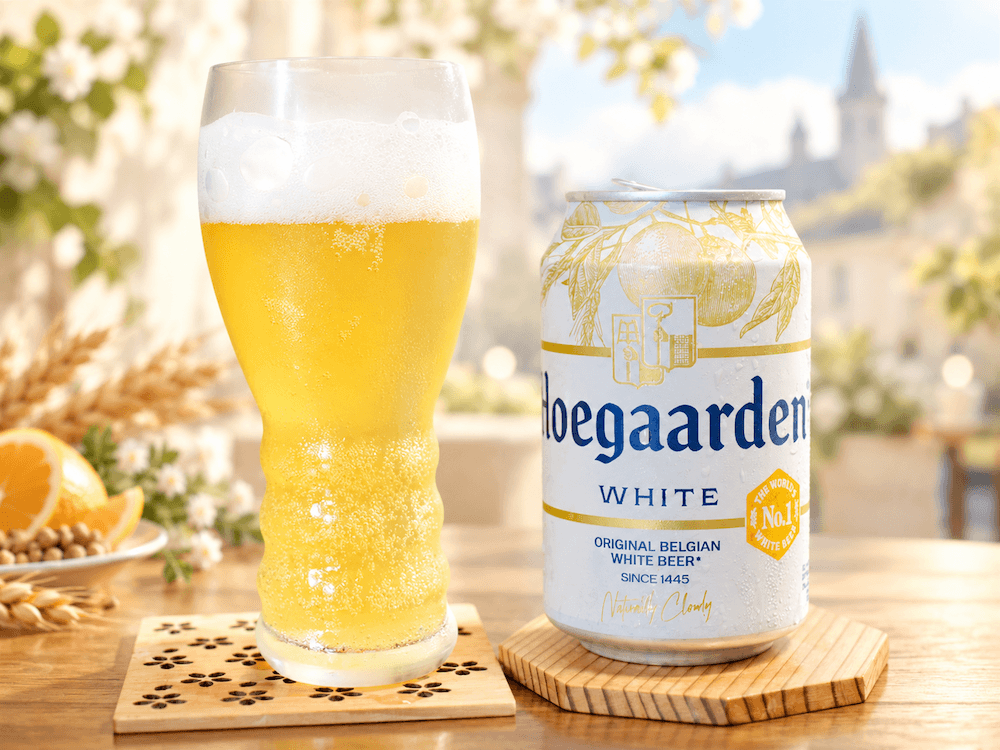 ヒューガルデン・ホワイト〜ビール嫌いに扉を開くベルギーの白、白い霧の向こうから、オレンジの花が咲く
