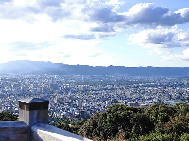 将軍塚青龍殿からの景色