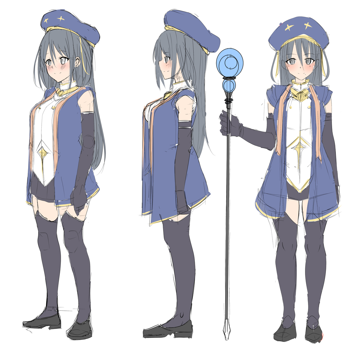 オリキャラの神官ちゃんデザイン バレットのお絵描きブログ