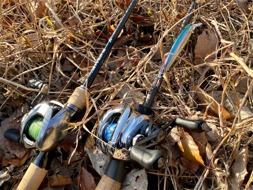 釣り初め@オカッパリダム釣行。ジリオンとアンタレス投げ比べ。 - 釣り