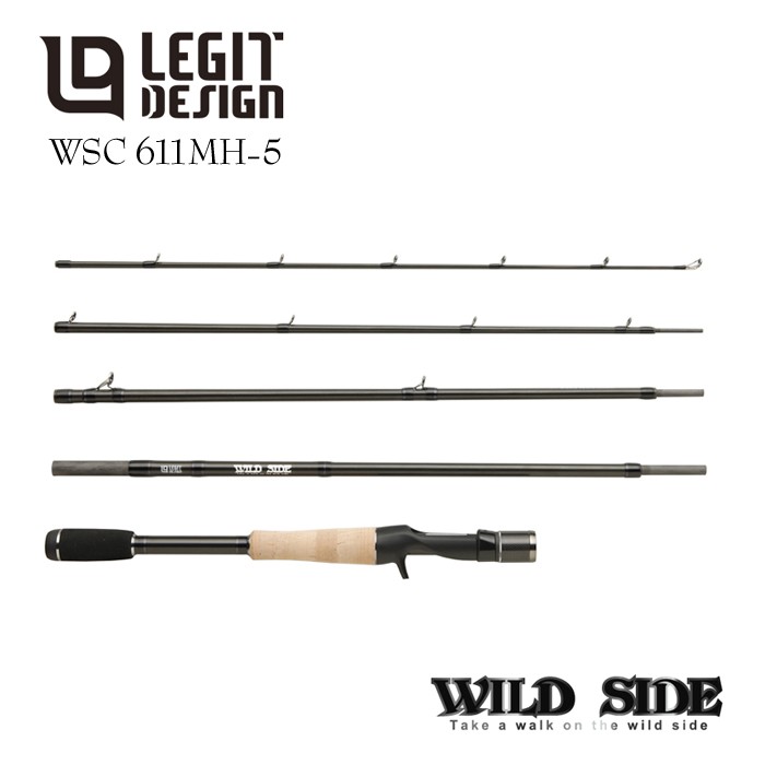 レジットデザイン】本格的バス釣りパックロッド「ワイルドサイド