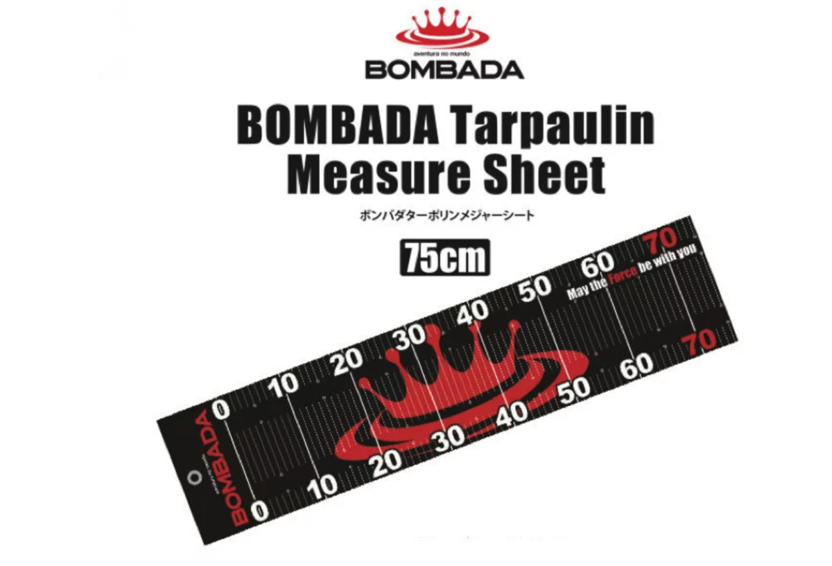 Bombada Agua 75cmまで計測可能 ボンバダターポリンメジャーシート 通販サイト入荷 バス釣り速報