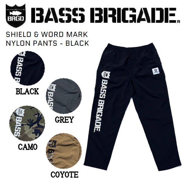 BRGD BB NYLON PANTS - BLACK - S
