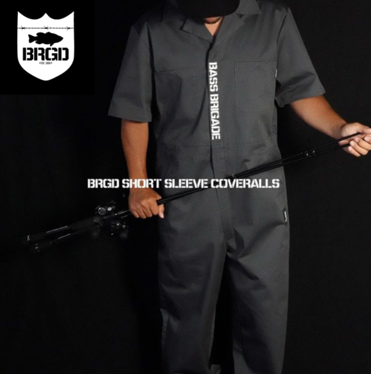 BASS BRIGADE カバーオール　新品未使用　XL BASS BRIGADE COVERALLS - CHARCOAL