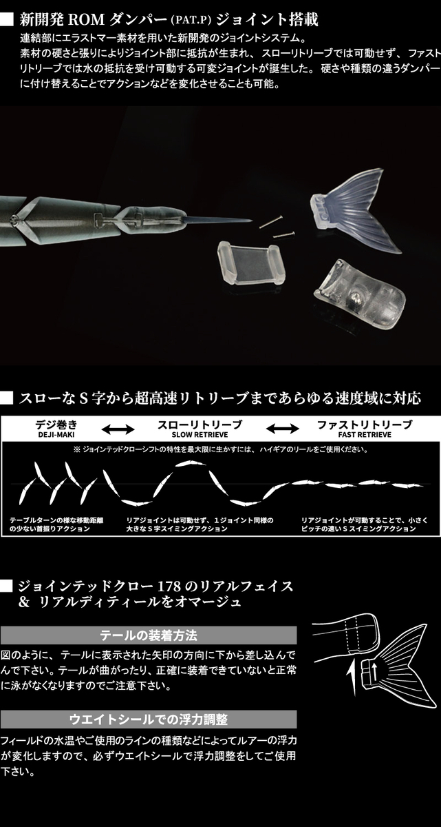 新開発ROMダンパージョイント搭載