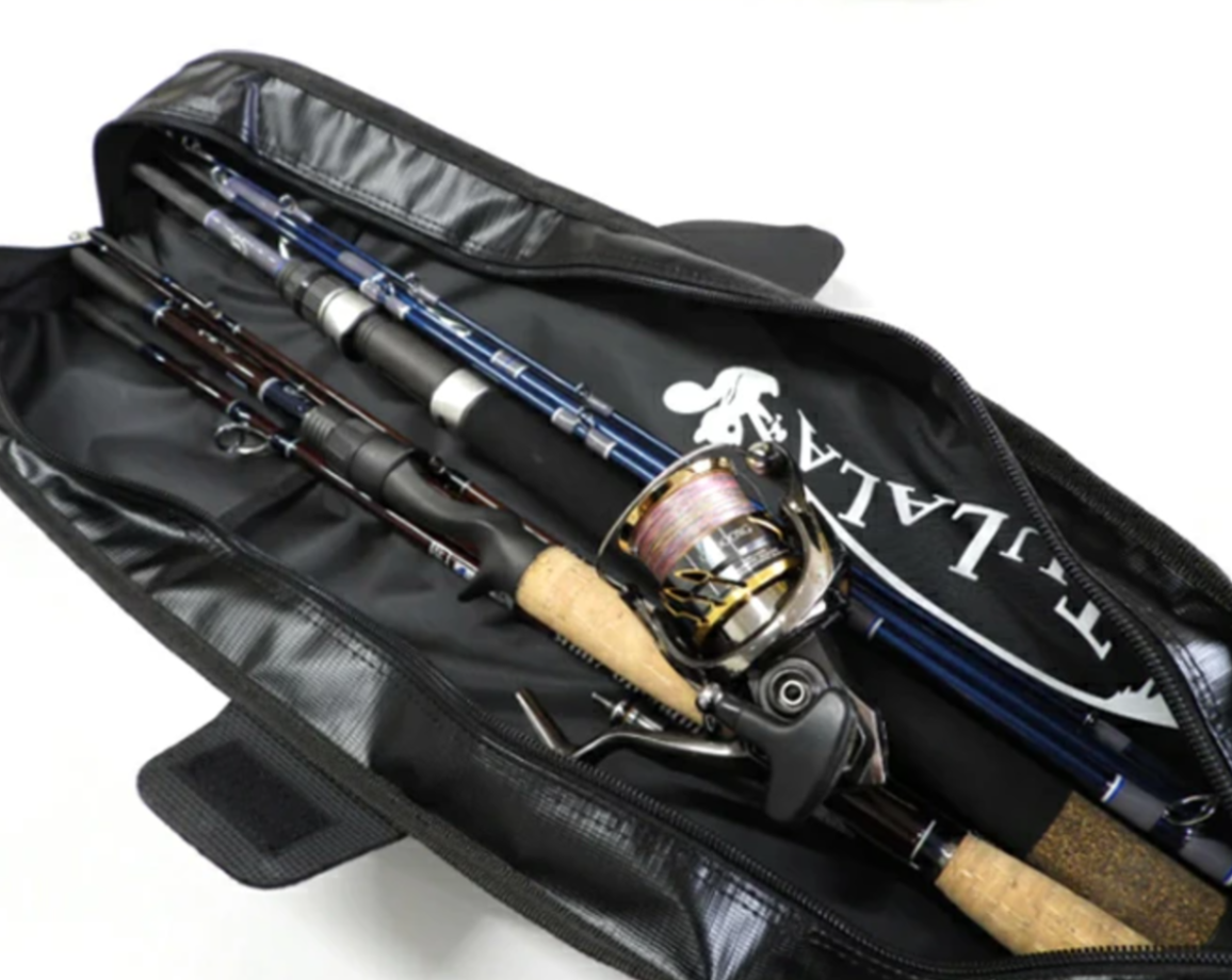 仕舞寸法60cmまで対応。ルアーやリールも収納可能なセミソフト仕様