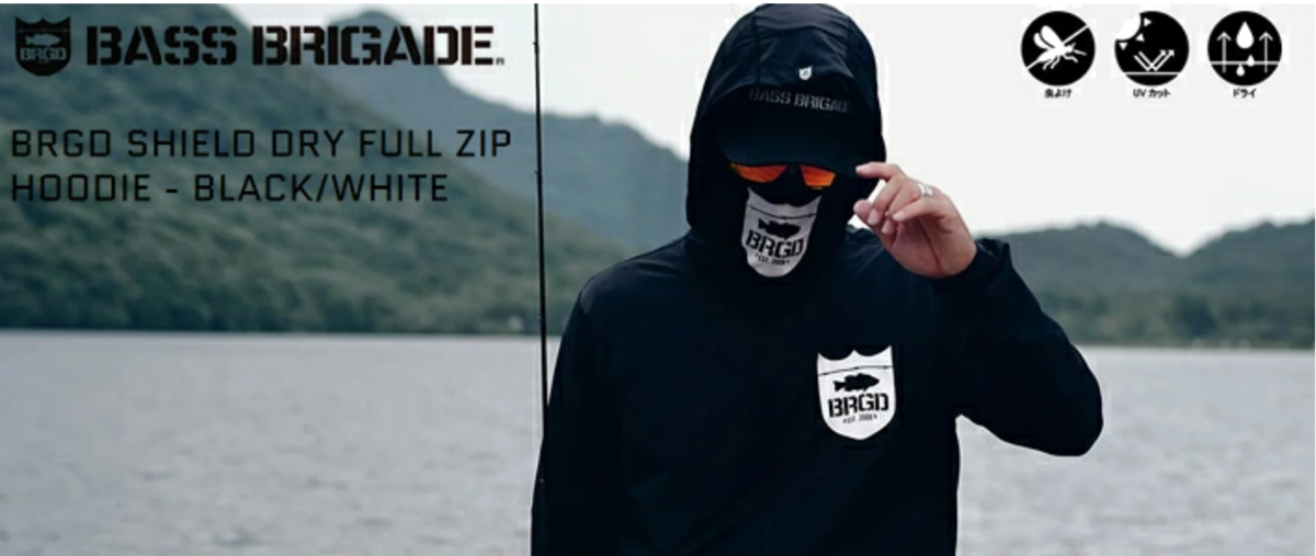 BASSBRIGADE】虫・紫外線・暑さを一発解決「BRGD SHIELD DRY FULL ZIP